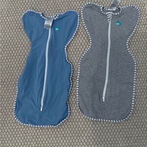 Love to Dream Sleep Sacks Blue and Gray Pajamas